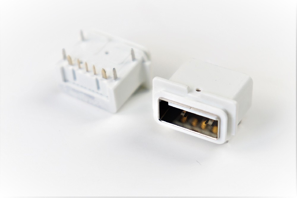 USB2.0 Type A Rec. 5Pin,Quick Charge,DIP Type,IPX4