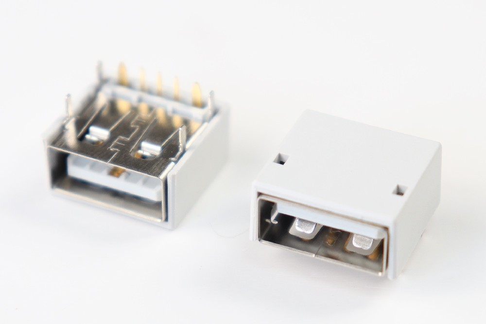 USB2.0 Type A Rec. 5Pin,Quick Charge,Dustproof,Top Mount DIP Type