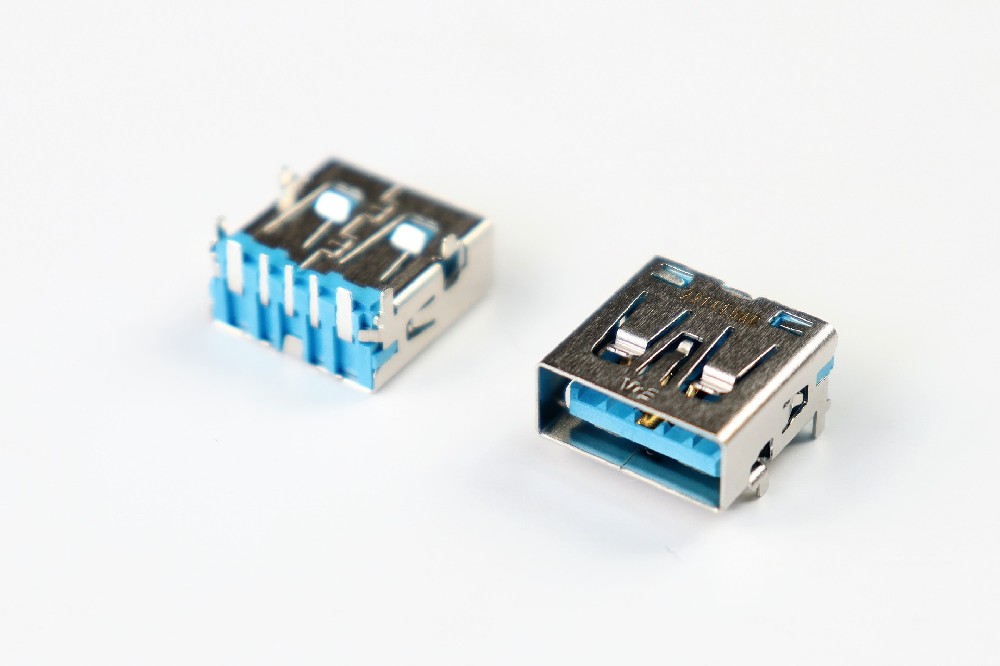 USB2.0 Type A Rec. 5Pin,Quick Charge,Top Mount DIP Type