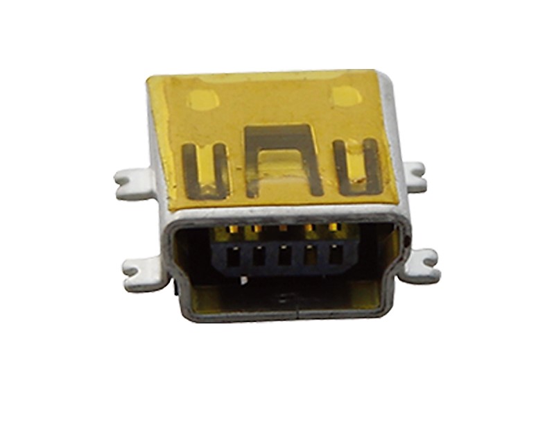 USB2.0 Mini B Rec. 5Pin,Top Mount SMT Type