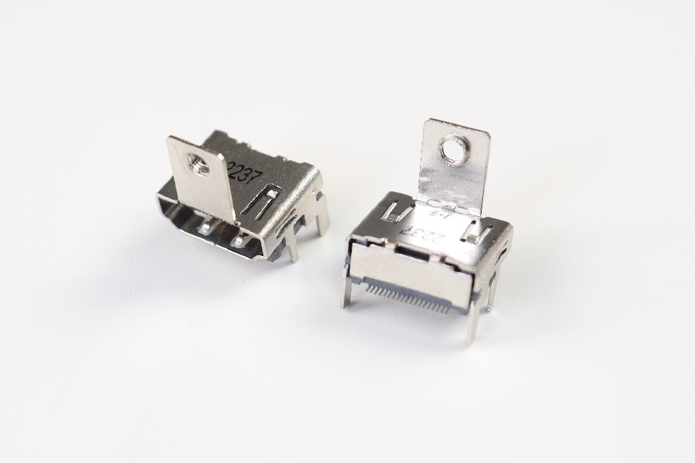 Std HDMI, Top Mount SMT Type with Flange