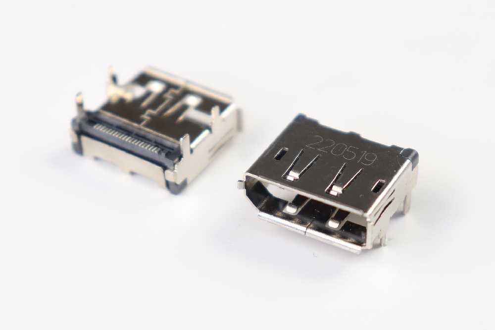 Displayport2.0 Rec. SMT with Flange